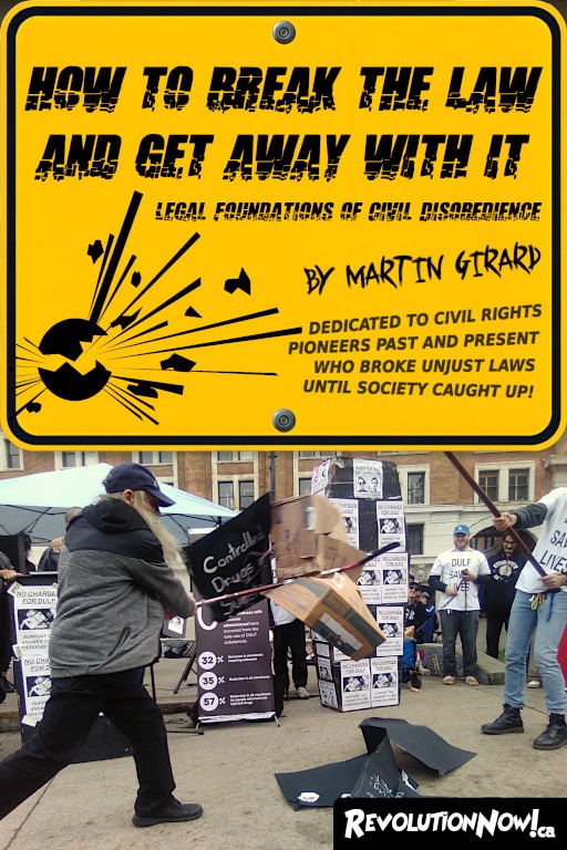 Book cover of How to break the law and get away with it: Legal foundations of civil disobedience, by Martin Girard